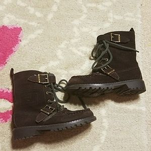 Suede Polo Ralph Lauren Boy's Ranger Boots Size - 8.5